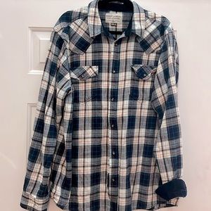 Cody James pearlsnap flannel, XL
